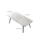 Industrial Iron Legs Dining Table Rectangle Stone Dining Table for Kitchen Clearhalo 'Dining Tables & Seating' 'Dining Tables' 'dining_table' 'furn' 'furn_dining_table' 'Furniture' 'Kitchen & Dining Furniture' 6418911