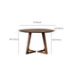 Round Brown Base Dining Table Modern Wood Table for Dining Room Clearhalo 'Dining Tables & Seating' 'Dining Tables' 'dining_table' 'furn' 'furn_dining_table' 'Furniture' 'Kitchen & Dining Furniture' 6418941