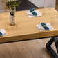 Pine Solid Wood Dining Table Industrial Rectangle Table with Double Pedestal Clearhalo 'Dining Tables & Seating' 'Dining Tables' 'dining_table' 'furn' 'furn_dining_table' 'Furniture' 'Kitchen & Dining Furniture' 6418951