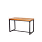 Industrial Indoor Dining Table Brown Wood Top Table with Metal Frame 70.9"L x 27.6"W x 29.5"H Without Chairs Clearhalo 'Dining Tables & Seating' 'Dining Tables' 'dining_table' 'furn' 'furn_dining_table' 'Furniture' 'Kitchen & Dining Furniture' 6419041