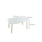 Rectangle Golden Base Dining Table Glam Faux Marble Table for Dining Room Clearhalo 'Dining Tables & Seating' 'Dining Tables' 'dining_table' 'furn' 'furn_dining_table' 'Furniture' 'Kitchen & Dining Furniture' 6419070