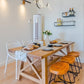 Natural Finish Table with Wooden Base Modern Solid Wood Top Dining Table Clearhalo 'Dining Tables & Seating' 'Dining Tables' 'dining_table' 'furn' 'furn_dining_table' 'Furniture' 'Kitchen & Dining Furniture' 6419099
