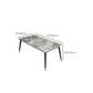 Rectangle Black Base Dining Table Modern Stone Table for Dining Room Use Clearhalo 'Dining Tables & Seating' 'Dining Tables' 'dining_table' 'furn' 'furn_dining_table' 'Furniture' 'Kitchen & Dining Furniture' 6419210