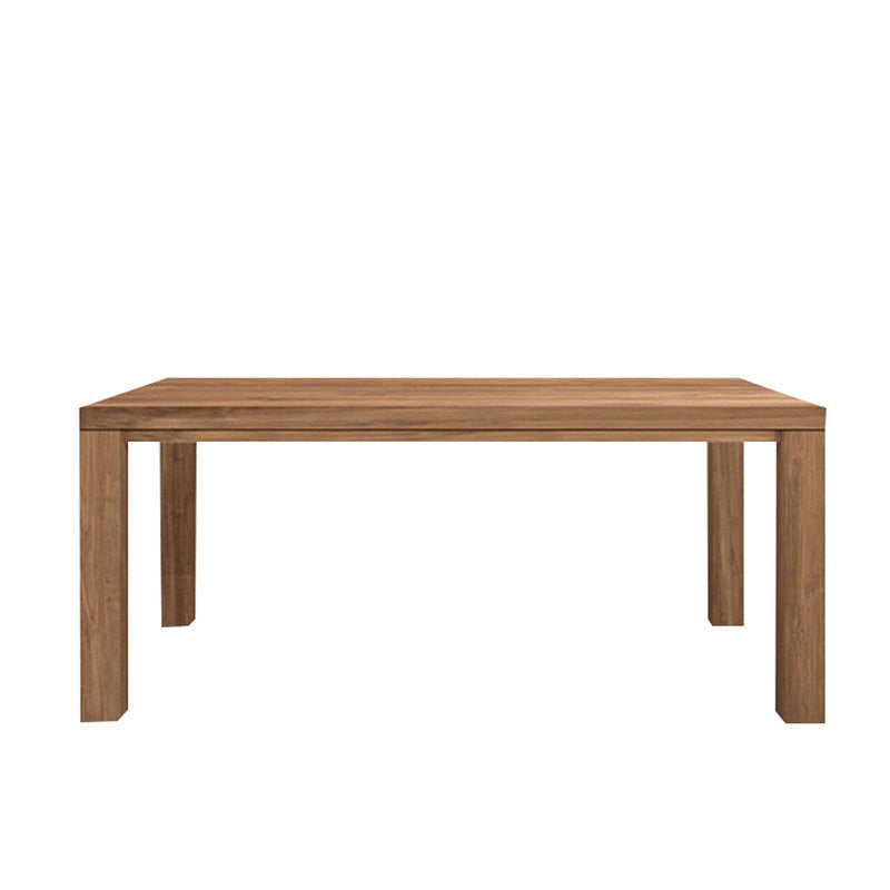 Rectangle 4 Legs Dining Table Modern Style Pine Wood Table for Kitchen Without Chairs Clearhalo 'Dining Tables & Seating' 'Dining Tables' 'dining_table' 'furn' 'furn_dining_table' 'Furniture' 'Kitchen & Dining Furniture' 6419255