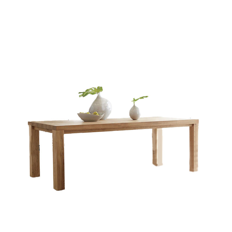 Rectangle 4 Legs Dining Table Modern Style Pine Wood Table for Kitchen Clearhalo 'Dining Tables & Seating' 'Dining Tables' 'dining_table' 'furn' 'furn_dining_table' 'Furniture' 'Kitchen & Dining Furniture' 6419259