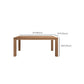 Rectangle 4 Legs Dining Table Modern Style Pine Wood Table for Kitchen Clearhalo 'Dining Tables & Seating' 'Dining Tables' 'dining_table' 'furn' 'furn_dining_table' 'Furniture' 'Kitchen & Dining Furniture' 6419266