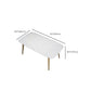 Traditional Luxury Rectangle Dining Table White Faux Marble Top Table for Home Clearhalo 'Dining Tables & Seating' 'Dining Tables' 'dining_table' 'furn' 'furn_dining_table' 'Furniture' 'Kitchen & Dining Furniture' 6419288