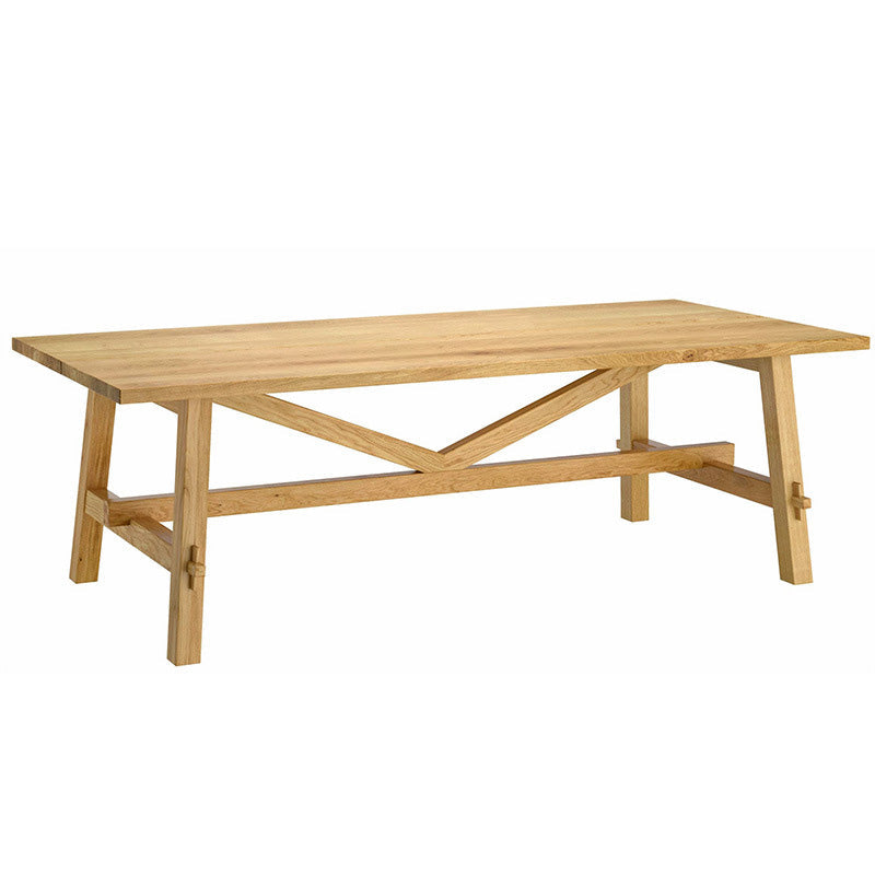 Mesa de comedor rectangular con caballete, mesa de madera moderna para comedor y cocina