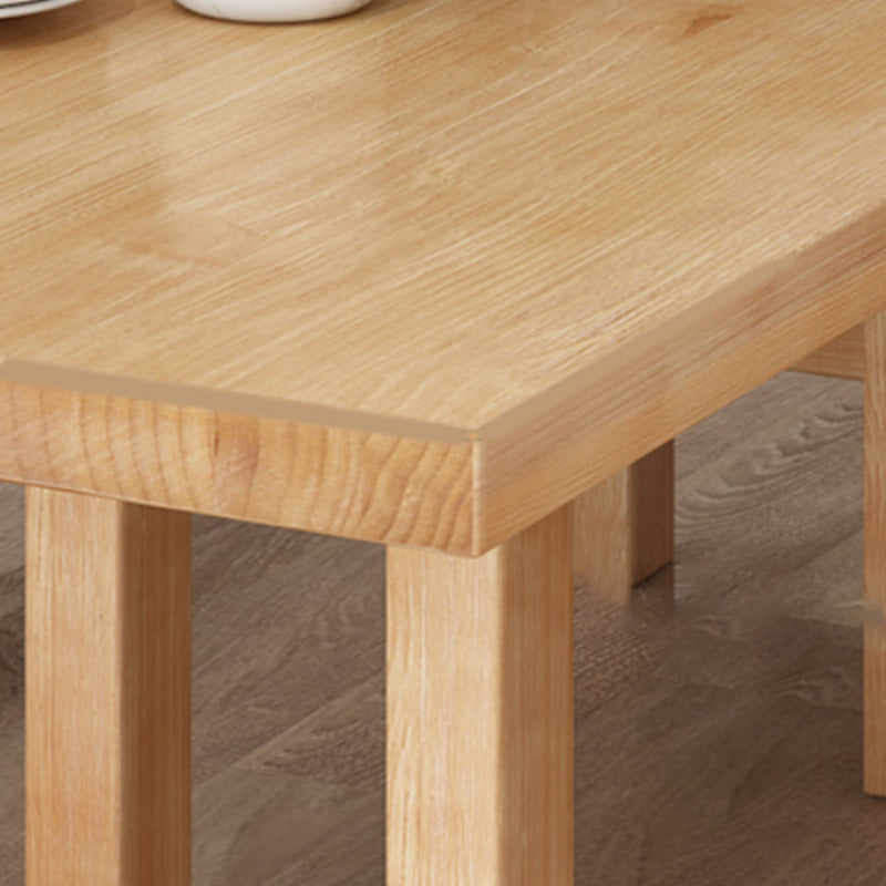 Mesa de comedor rectangular con caballete, mesa de madera moderna para comedor y cocina