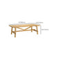 Mesa de comedor rectangular con caballete, mesa de madera moderna para comedor y cocina