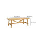 Mesa de comedor rectangular con caballete, mesa de madera moderna para comedor y cocina