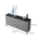 Modern Antique Finish Credenza 3 Drawer Sintered Stone Sideboard Cabinet Clearhalo 'buffet_sideboard' 'Buffets & Sideboards' 'furn' 'furn_buffet_sideboard' 'Furniture' 'Kitchen & Dining Furniture' 6419328