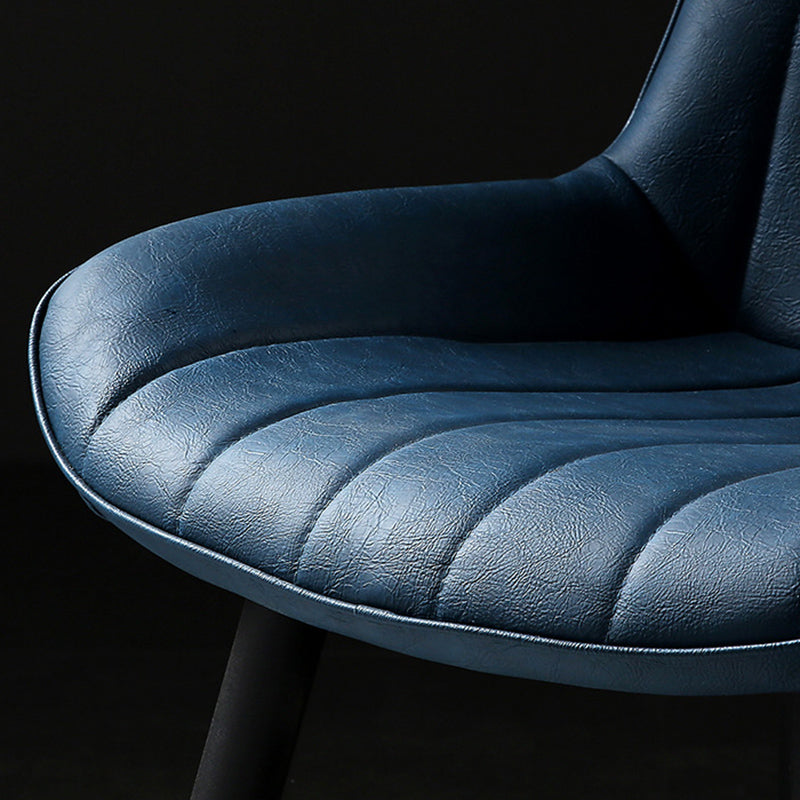 Chaises latérales sans bras de style industriel avec des jambes en métal pour la cuisine