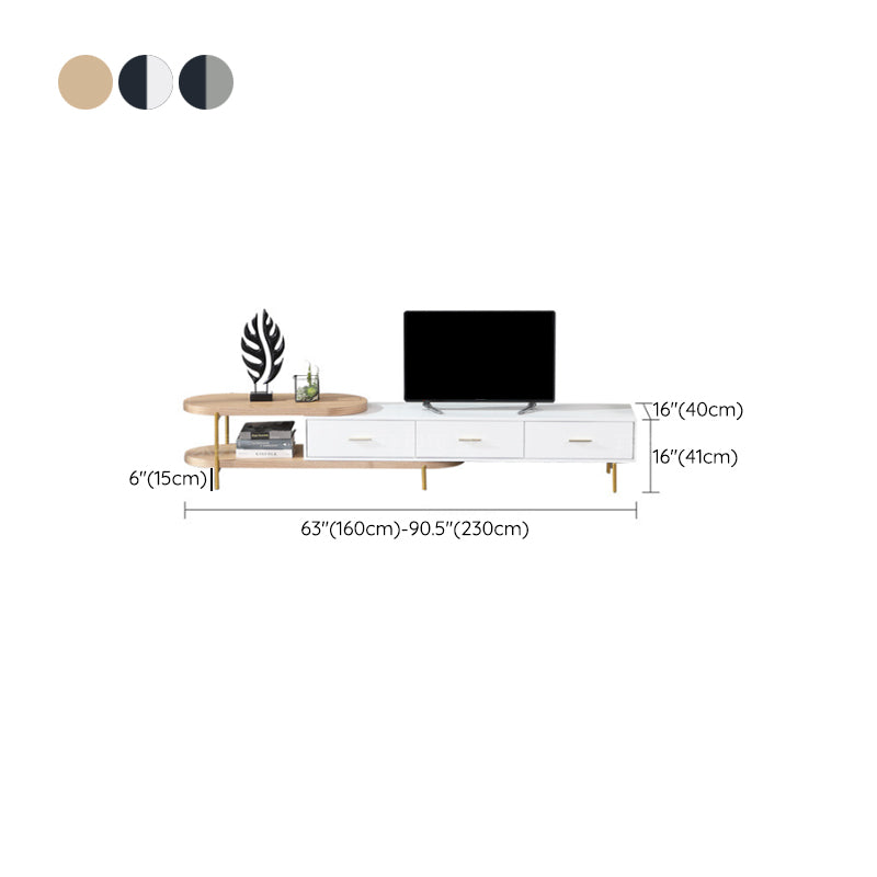 Contemporary Media Console TV Stand Faux Wood TV Stand with Drawers Clearhalo 'furn' 'furn_tv_stands_entertainment_centers' 'Furniture' 'Living Room Furniture' 'TV Stands & Entertainment Centers' 'TV Stands & Media Storage Furniture' 'tv_stands_entertainment_centers' 6419426