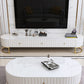 Eigentijdse tv-console Moderne tv-standaard met lades voor de woonkamer