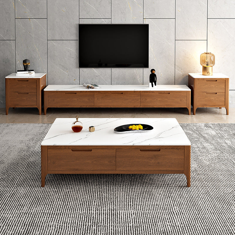 Scandinavian TV Media Console Stone TV Stand for Living Room Clearhalo 'furn' 'furn_tv_stands_entertainment_centers' 'Furniture' 'Living Room Furniture' 'TV Stands & Entertainment Centers' 'TV Stands & Media Storage Furniture' 'tv_stands_entertainment_centers' 6419470