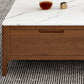 Scandinavian TV Media Console Stone TV Stand for Living Room Clearhalo 'furn' 'furn_tv_stands_entertainment_centers' 'Furniture' 'Living Room Furniture' 'TV Stands & Entertainment Centers' 'TV Stands & Media Storage Furniture' 'tv_stands_entertainment_centers' 6419476