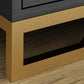 Glam TV Media Stand 16" W Wood Enclosed Storage TV Stand Console with Drawers Clearhalo 'furn' 'furn_tv_stands_entertainment_centers' 'Furniture' 'Living Room Furniture' 'TV Stands & Entertainment Centers' 'TV Stands & Media Storage Furniture' 'tv_stands_entertainment_centers' 6419515