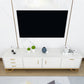 Glam TV Media Stand 16" W Wood Enclosed Storage TV Stand Console with Drawers Clearhalo 'furn' 'furn_tv_stands_entertainment_centers' 'Furniture' 'Living Room Furniture' 'TV Stands & Entertainment Centers' 'TV Stands & Media Storage Furniture' 'tv_stands_entertainment_centers' 6419519