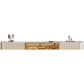 Glam Stone TV Console Floating TV Media Stand with Doors for Living Room 87"L x 12"W x 8"H Clearhalo 'furn' 'furn_tv_stands_entertainment_centers' 'Furniture' 'Living Room Furniture' 'TV Stands & Entertainment Centers' 'TV Stands & Media Storage Furniture' 'tv_stands_entertainment_centers' 6419527