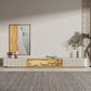 Glam Stone TV Console Floating TV Media Stand with Doors for Living Room Clearhalo 'furn' 'furn_tv_stands_entertainment_centers' 'Furniture' 'Living Room Furniture' 'TV Stands & Entertainment Centers' 'TV Stands & Media Storage Furniture' 'tv_stands_entertainment_centers' 6419532