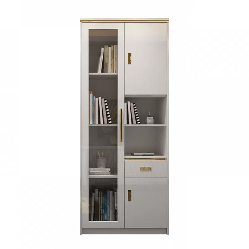 Portes en verre modernes en faux bois en bois.