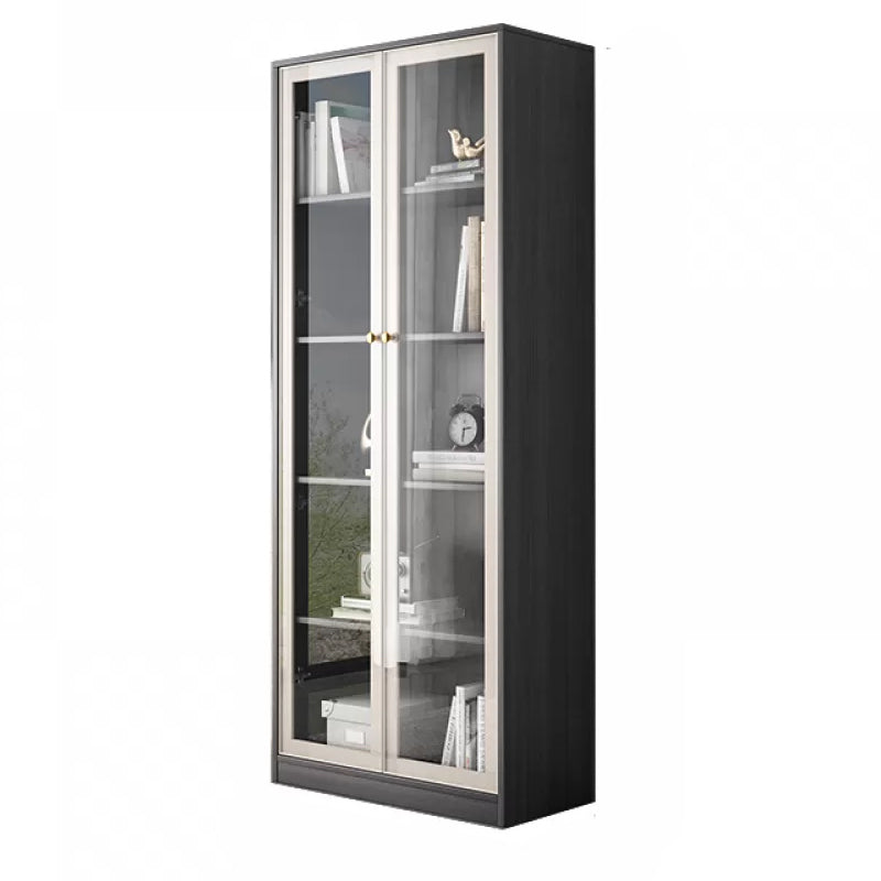 Portes en verre modernes en faux bois en bois.