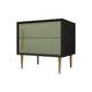 Solid Wood Night Table Contemporary Bed Nightstand with 2 Drawers Clearhalo 'Bedroom Furniture' 'furn' 'furn_night_stand' 'Furniture' 'night_stand' 'Nightstands' 6420973