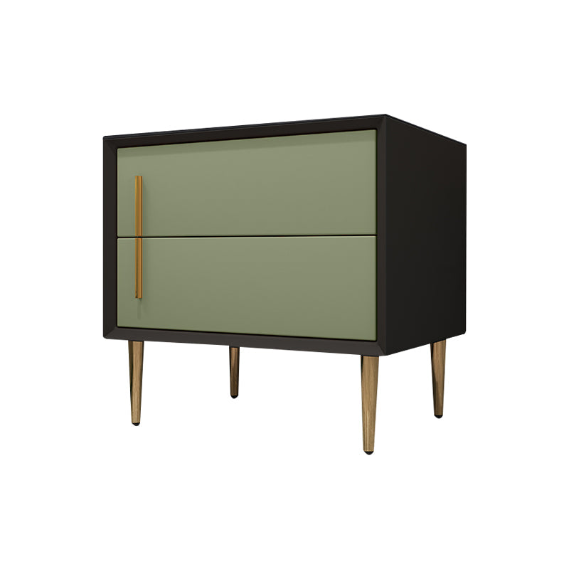 Solid Wood Night Table Contemporary Bed Nightstand with 2 Drawers Clearhalo 'Bedroom Furniture' 'furn' 'furn_night_stand' 'Furniture' 'night_stand' 'Nightstands' 6420973