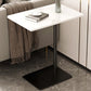 Glam Stone Night Table Metal Accent Table Nightstand ,21.7" Tall
