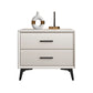 Modern Nightstand Stone Accent Table Nightstand with 2 Drawers Clearhalo 'Bedroom Furniture' 'furn' 'furn_night_stand' 'Furniture' 'night_stand' 'Nightstands' 6421087