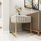 Cajones de noche de mesa de acento glamoroso incluye gabinete de noche para dormitorio