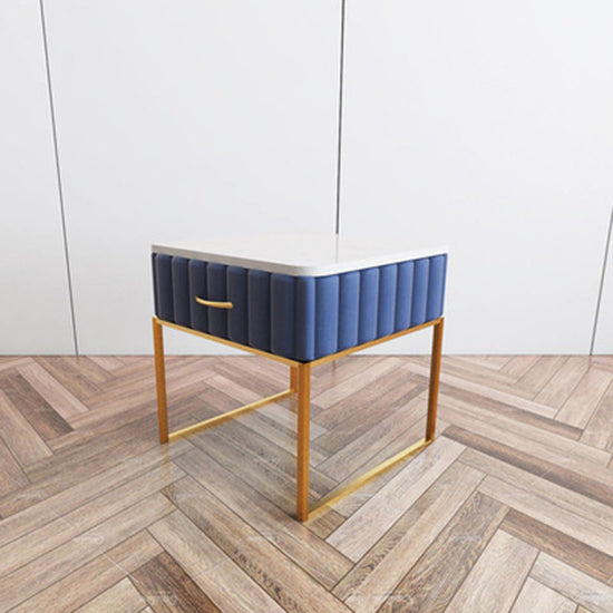 Cajones de noche de mesa de acento glamoroso incluye gabinete de noche para dormitorio