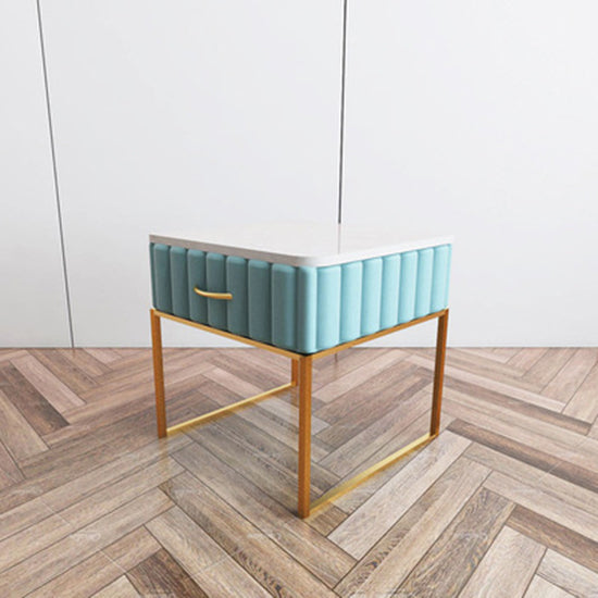 Cajones de noche de mesa de acento glamoroso incluye gabinete de noche para dormitorio