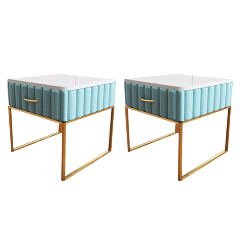Cajones de noche de mesa de acento glamoroso incluye gabinete de noche para dormitorio