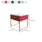 Cajones de noche de mesa de acento glamoroso incluye gabinete de noche para dormitorio