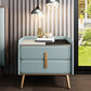 Modern Bedside Cabinet Stone Bed Nightstand with 2 Drawers for Living Room Light Blue 1 Piece Clearhalo 'Bedroom Furniture' 'furn' 'furn_night_stand' 'Furniture' 'night_stand' 'Nightstands' 6421146