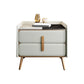 Modern Bedside Cabinet Stone Bed Nightstand with 2 Drawers for Living Room Clearhalo 'Bedroom Furniture' 'furn' 'furn_night_stand' 'Furniture' 'night_stand' 'Nightstands' 6421150