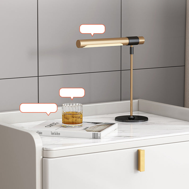 2 Drawers Stone Nightstand Glam Legs Included Bedside Cabinet ,18.5" Tall Clearhalo 'Bedroom Furniture' 'furn' 'furn_night_stand' 'Furniture' 'night_stand' 'Nightstands' 6421191