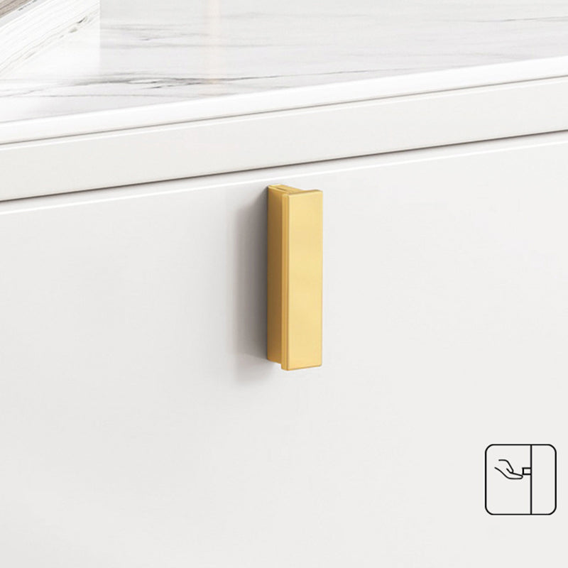 2 Drawers Stone Nightstand Glam Legs Included Bedside Cabinet ,18.5" Tall Clearhalo 'Bedroom Furniture' 'furn' 'furn_night_stand' 'Furniture' 'night_stand' 'Nightstands' 6421197