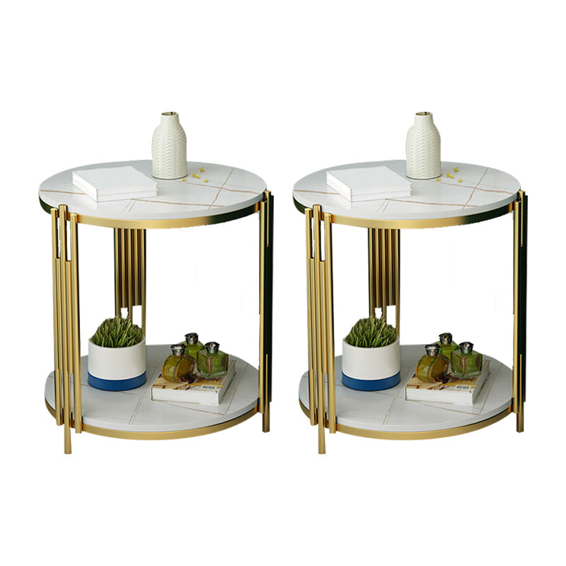 Mesa de acento contemporáneo de la mesa nocturna de almacenamiento abierta gabinete para el dormitorio