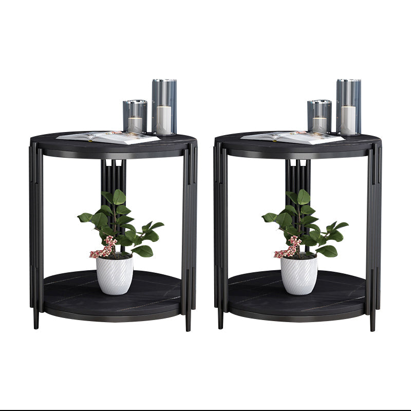 Mesa de acento contemporáneo de la mesa nocturna de almacenamiento abierta gabinete para el dormitorio