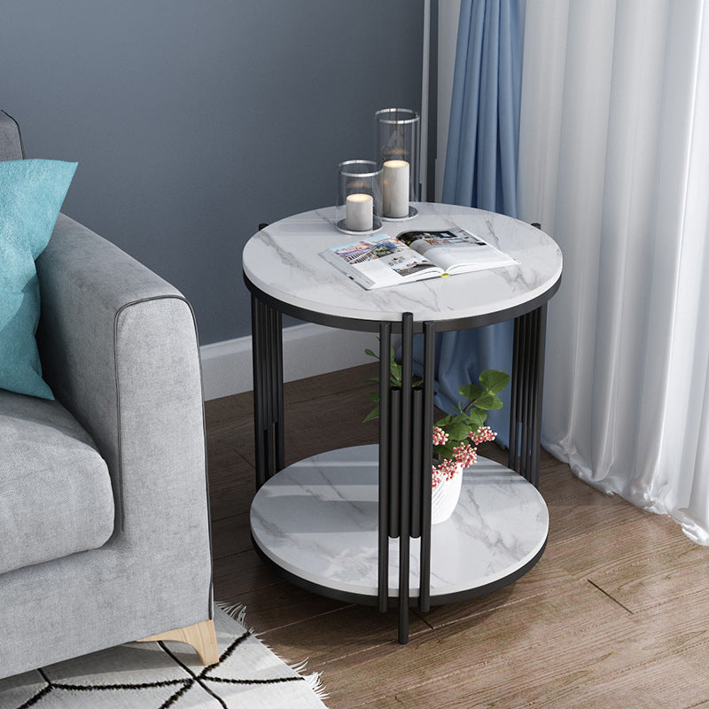 Mesa de acento contemporáneo de la mesa nocturna de almacenamiento abierta gabinete para el dormitorio