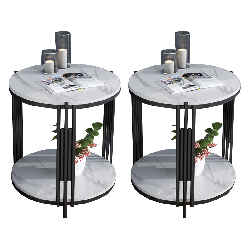 Mesa de acento contemporáneo de la mesa nocturna de almacenamiento abierta gabinete para el dormitorio