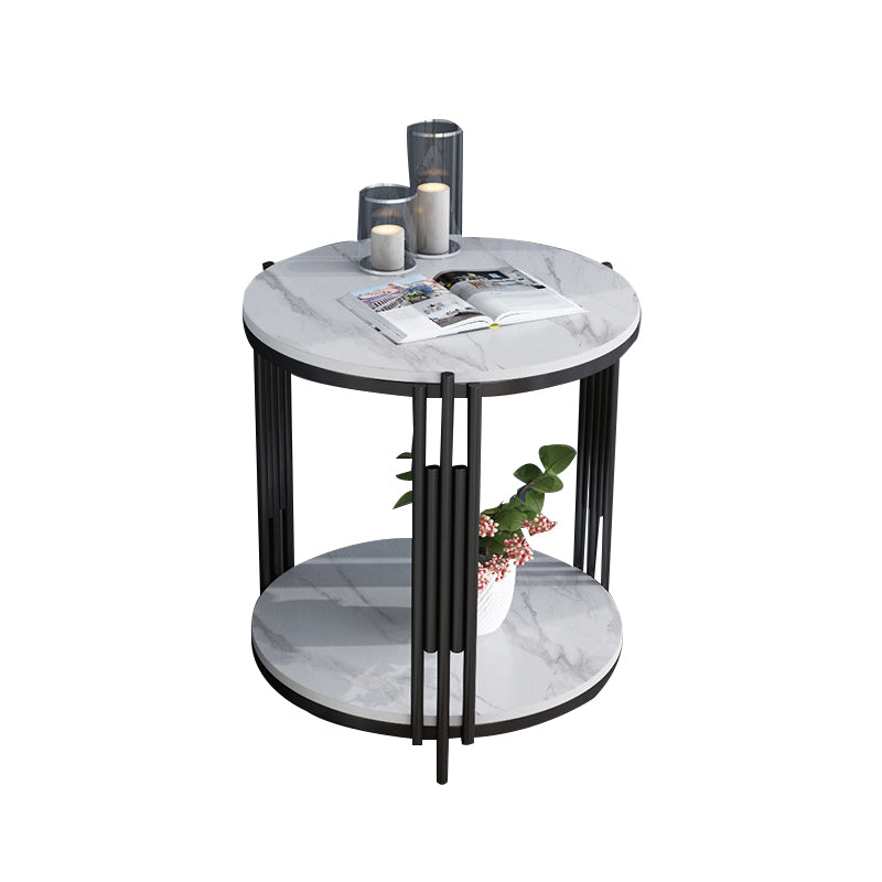 Mesa de acento contemporáneo de la mesa nocturna de almacenamiento abierta gabinete para el dormitorio