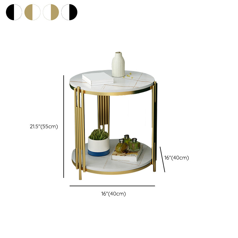 Mesa de acento contemporáneo de la mesa nocturna de almacenamiento abierta gabinete para el dormitorio