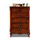 Traditional Rubber Wood Storage Chest Bedroom Chest with Drawers