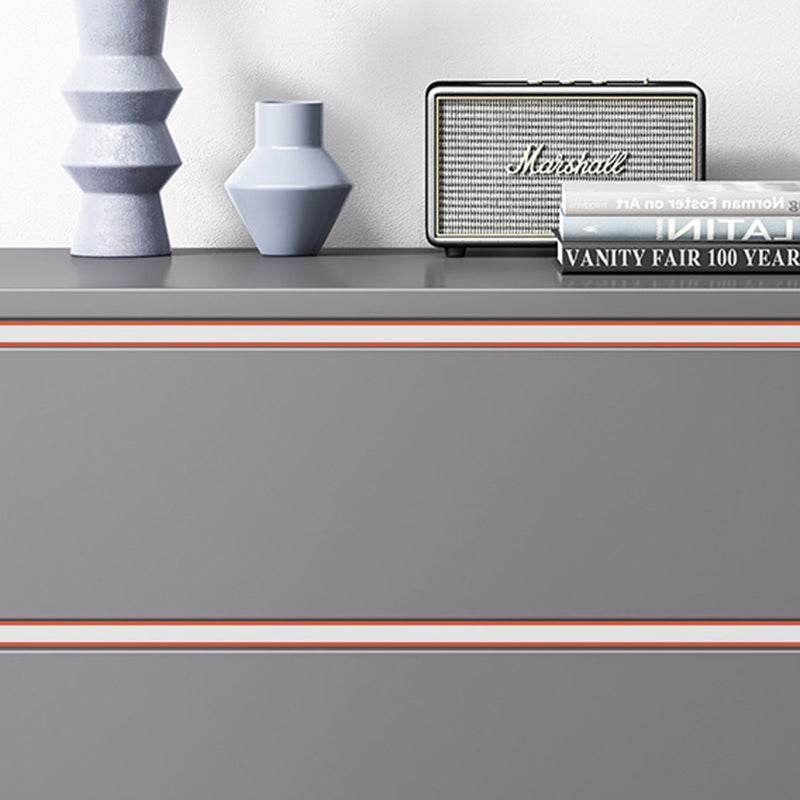 Contemporary Engineered Wood Storage Chest Bedroom Chest in Gray with Drawers Clearhalo 'Bedroom Furniture' 'Dressers & Chests' 'dressers_chests' 'furn' 'furn_dressers_chests' 'Furniture' 6421337