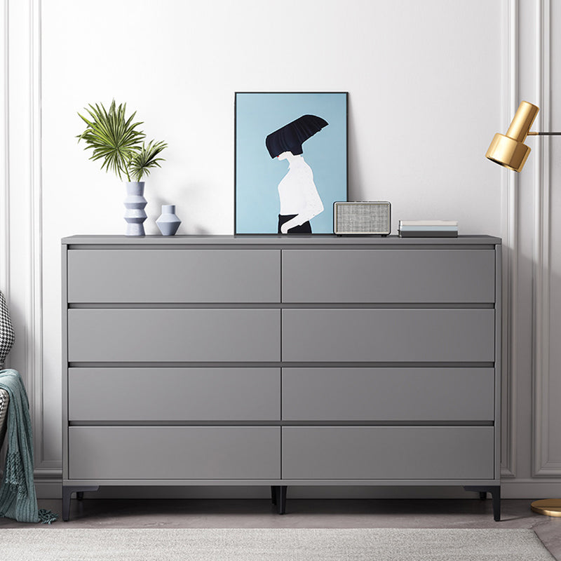 Contemporary Engineered Wood Storage Chest Bedroom Chest in Gray with Drawers Clearhalo 'Bedroom Furniture' 'Dressers & Chests' 'dressers_chests' 'furn' 'furn_dressers_chests' 'Furniture' 6421341