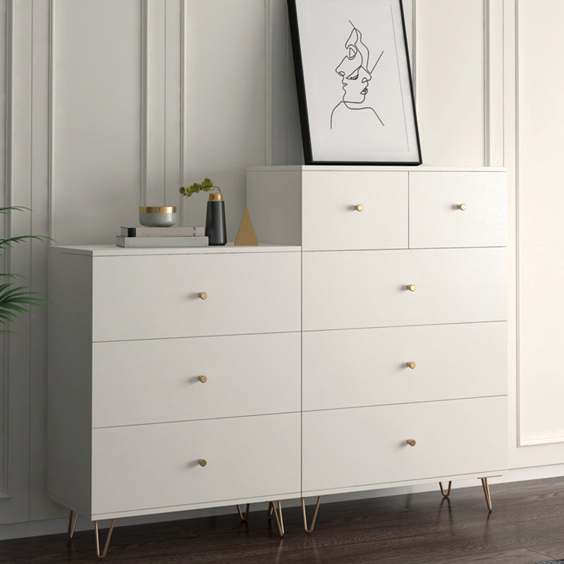 Weiße, moderne Kommode aus Holz für Schlafzimmer, 39,9 cm breit